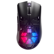 FURYCUBE G11 초경량 무선 게이밍 마우스 PAW3311 센서 메테오 볼캐노 다이내믹 RGB 3모드 연결 6단계 DPI 인체공학적 디자인 대용량 장시간 사용, 퓨어 블랙, G11마우스 퓨어 블랙, G11마우스
