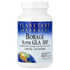 Planetary Herbals Borage Super GLA 300™ 1 300 mg 60 Softgels, 1개