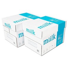 밀크밀크 A4 복사용지(A4용지) 80g 2000매 2BOX, 4000개