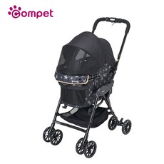 Compet milimili EG LONG (星空黑) 籃車可分離 中型犬複數犬 加長型推車, 星空黑