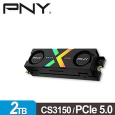 PNY XLR8 CS3150 2TB 雙風扇RGB散熱 M.2 PCIe 5.0 SSD, 1GB