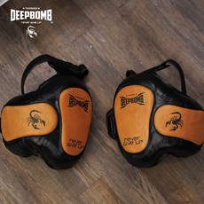 DEEPBOMB 專業泰拳大腿靶 頭層牛皮 營業用教練腿靶, 1個, 一對