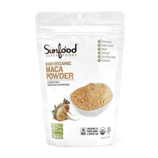 Sunfood Superfoods 유기농 마카 뿌리 파우더 | 226.8g(8온스), 1개