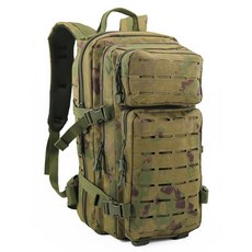 戶外登山戰術後背包 大容量旅行軍迷包具, 卡其,30L