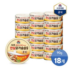 [사조] 리얼 훈제 닭가슴살 안심따개 90g, 1개, 1.62kg, 없음
