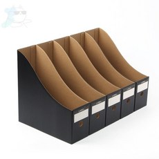 무지스토어 DIY 페이퍼 파일박스 5p세트 블랙 A4파일박스