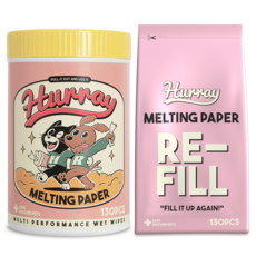 허레이 멜팅페이퍼 반려동물 물티슈 130매 동물용의약외품 인증, 130매 본품&리필SET, 1개, 130개입