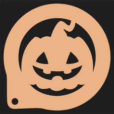 베이킹몰드 라떼아트 슈가파우더 3개 장식 세트 도안 할로윈, 빨간색 사이즈 13 3인치