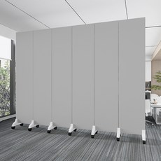 가림막파티션 3단파티션 공간분리파티션 4단병풍, 그레이