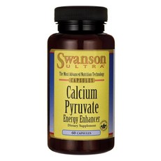 Swanson 斯旺森 丙酮酸鈣能量膠囊, 60顆, 1罐