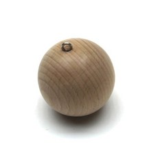 2가베 5cm고리달린 나무공(구), 1개