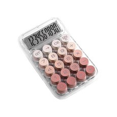 아워리빙 그라이언트 투명 계산기, 1개, 레드