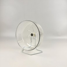 靜音27公分倉鼠跑輪附贈支架，大型倉鼠運動滾輪，寵物跑步健身器材推薦, 1個, 27CM大跑輪+送支架, 透明