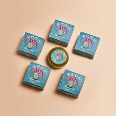 서선생 천년초 가루 분말 천연 비누 오펀티아 저자극 보습 모든피부용 클렌징 여드름, 120g, 6개입