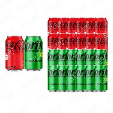 코카콜라 제로콜라/스프라이트 제로 355ml x 각12캔(총24캔) 0칼로리 제로칼로리 안전박스포장, 24개