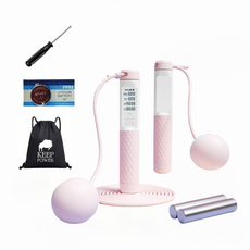 KEEP POWER 智能計數跳繩, 櫻花粉, 1個