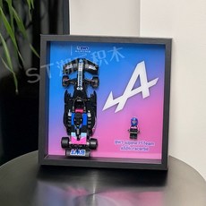 레고장식장 BWT Alpine F1 Team A524 레이스 카 77248 벽걸이 액자형 디스플레이 케이스