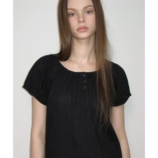 [레이지지] 스윗 썸머 코튼 파자마 세트 - 블랙