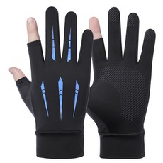 고탄력 스피어 쿨맥스 장갑 라이더 루어 낚시 등산 반장갑 배달대행, 쿨맥스 장갑_블루_