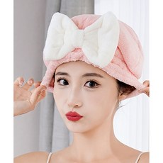솔버 빨리 마르는 헤어캡, 1개, 핑크