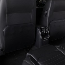 자동차 발자국 킥매트 손상 오염방지 방수커버 뒷좌석시트, 브라운, 1개