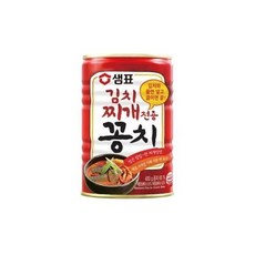 샘표 김치찌개전용 꽁치 통조림 캔 400g x4개 한끼뚝딱, 샘표 김치찌개전용 꽁치 통조림 캔 400g x4개 한끼