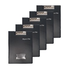 Welcome to A4 報告文件夾 附蓋式 黑色, 5入