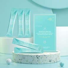 워터 슬리핑 마스크 20스틱 저자극 수분 보습 수면팩 슬리핑팩, 1g, 1개, 1ml, 1매입