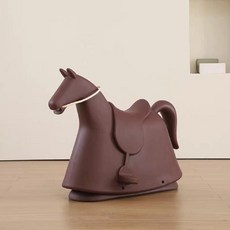 흔들목마 말 놀이기구 키즈놀이 장난감 흔들의자 흔들말, 갈색