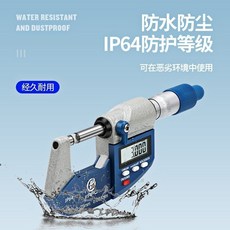 千分尺 測厚尺 卡浦電子數顯外徑千分尺 數顯測厚儀高精度螺旋測微器卡尺, 150-175MM(高精型),無規格, 1個