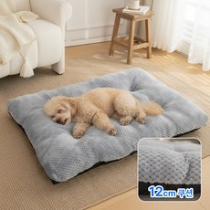 미스터댕댕 소프트 극세사 강아지 기절 꿀잠 방석, 1개, 그레이