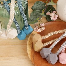 [에타홈] [1+1] 큐브 자석 타이백 커튼 묶는 끈 악세사리, D.블루