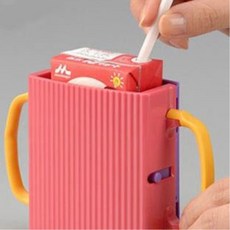 어린이우유팩홀더 손잡이 폭확장 파우치 두유케이스, 상세페이지참조