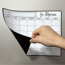 메모보드 자석부착 스케줄러 달력 대형43x33cm, 본상품