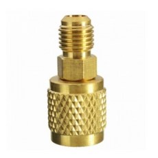 R22 R410 매니폴드 변환 아답터 - 1/4인치(6.35mm) 수 --> 5/16인치(7.94mm) 암 커넥터 황동 어댑터, 1개