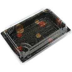 꽃무늬 초밥용기 뚜껑포함, 1개, 50세트, S-05