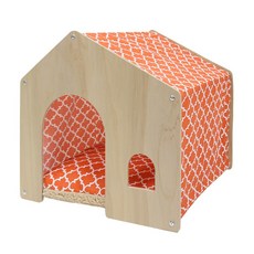 애구애구 예쁜강아지집 만들기 숨숨집 원목 마이하우스, 1개