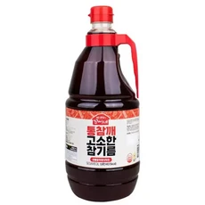 아따꼬씨네 정기가능경상북도 우영식품 통참깨 고소한 참기름 1.8L (통참깨 100) 업소용 대용량, 1개