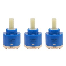 수전 카트리지 / 세면대 주방 싱크대 수도꼭지 유량조절 밸브 누수 교체용 부속, 3개