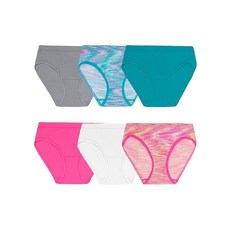 Fruit of the Loom 여아용 심리스 속옷 멀티팩 브리프 - 10팩 - 모듬100327
