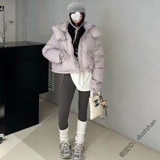 熱賣優選推薦抗寒-30度爆款90白鴨絨高端羽絨服女短款2025冬新款加厚可脫卸手套連帽麵包服女