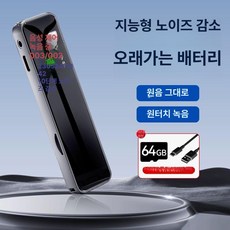 정진202 고성능녹음기 차량용녹음기 초소형녹음기, 64G 메모리 카드 헤드폰미포함, 기타