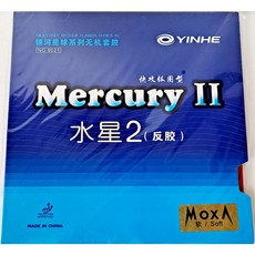 은하 수성 2 소프트 미디움 머큐리 중국 탁구 라켓 점착 입문용 훈련용 가성비 러버 Yinhe Mercury II 라바, 레드, 1개