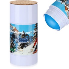 Lyrow 스키/스노보드/노르딕/크로스컨트리용 Rub ON 온 Quick Wax 1팩 이지 코르크 어플리케이터 70g 대부분의 온도를 위한 범용 왁스 163796