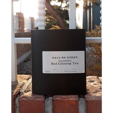 홍삼천하 감성 홍삼차 더 딥 블랙 티백 10p 홍삼절편 30g 3봉 선물세트, 종이가방없이 보내주세요, 10티백+콩가루홍삼절편3봉