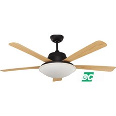 （修一）吊扇52吋 柚木黑 吊扇燈52吋 3D葉片 DC吊扇 直流變頻 36瓦 遙控 台灣製造, 原木黑,36瓦