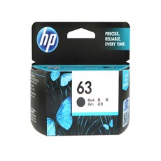 HP 정품잉크 NO.63/F6U62AA/검정/표준용량, 1개