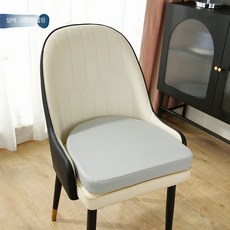 의자 높이 보조 쿠션 U자형 착석 보조 방석 두툼한 키높이 방석, 실버 그레이 얇은 5cm