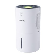 Mankiw맨큐 저소음 미니 제습기 800ml 대용량 장마 필수템 원룸 화장실 욕실 옷장겸용 자동건조 무드등 지원 PC-210, 화이트