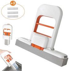 루베이 접이식 미니 밀대 스퀴지 스펀지 행주 걸레 물기제거 공간절약 주방/욕실/차량, 1개